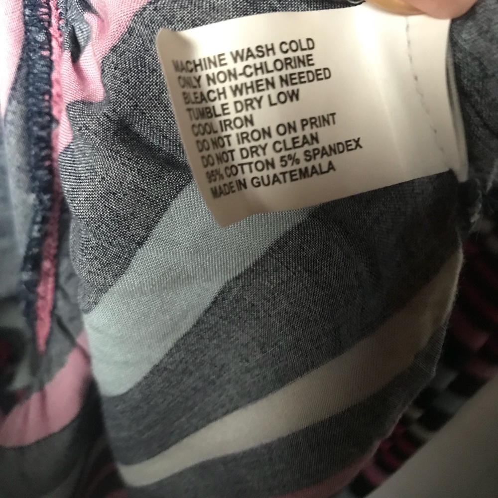 Girl's Sleeveless Navy Pink Striped Max Dress NEW - Picture 7 of 7